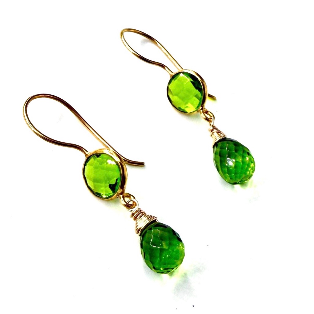 Artisan Green Peridot Earrings